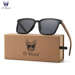 Gafas de Sol Madera Premium "Oi Wood" - Lentes Polarizados y Diseño Cuadrado