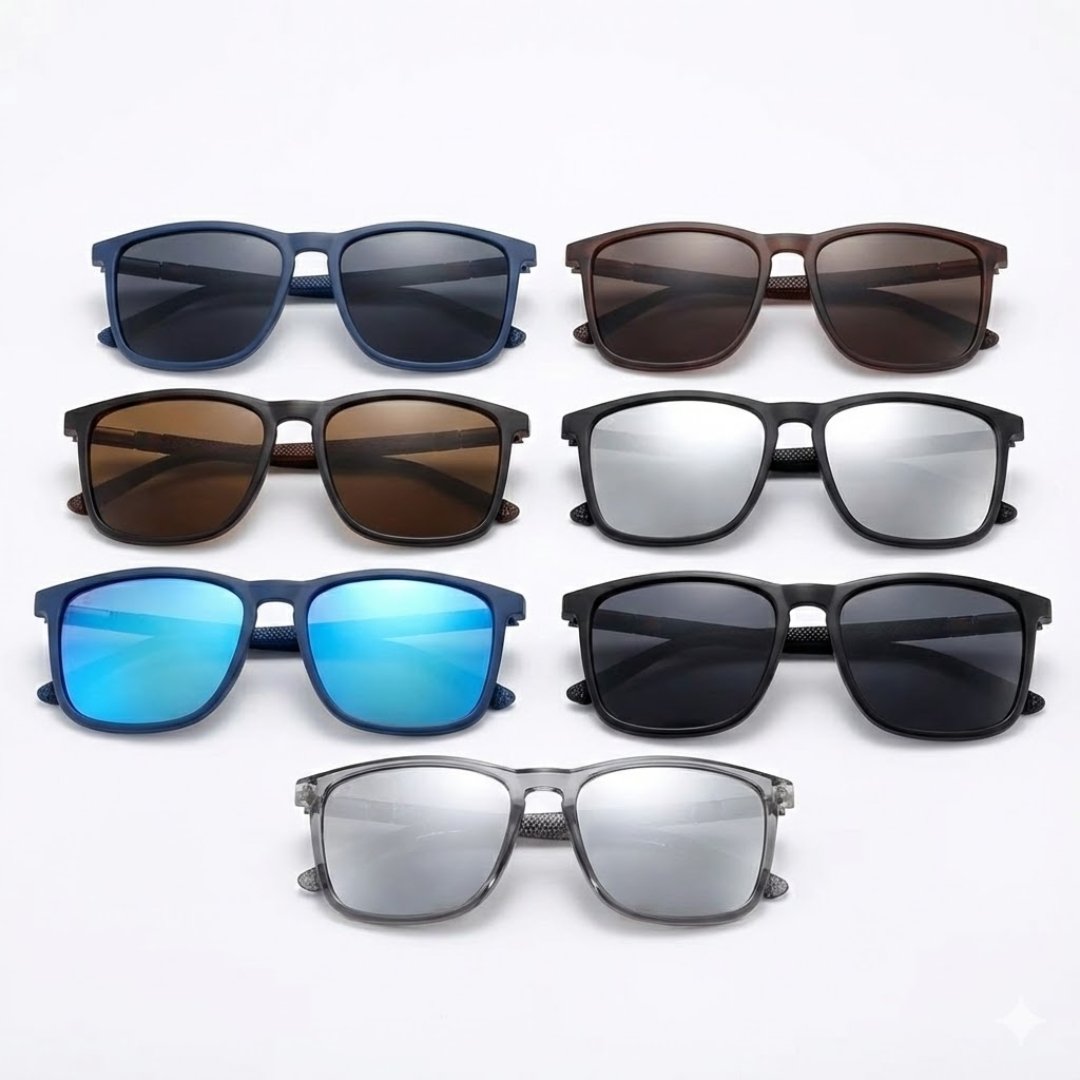 Gafas de Sol Deportivas Polarizadas - Diseño Cuadrado Ultraligero (UV400) - Imagen 6