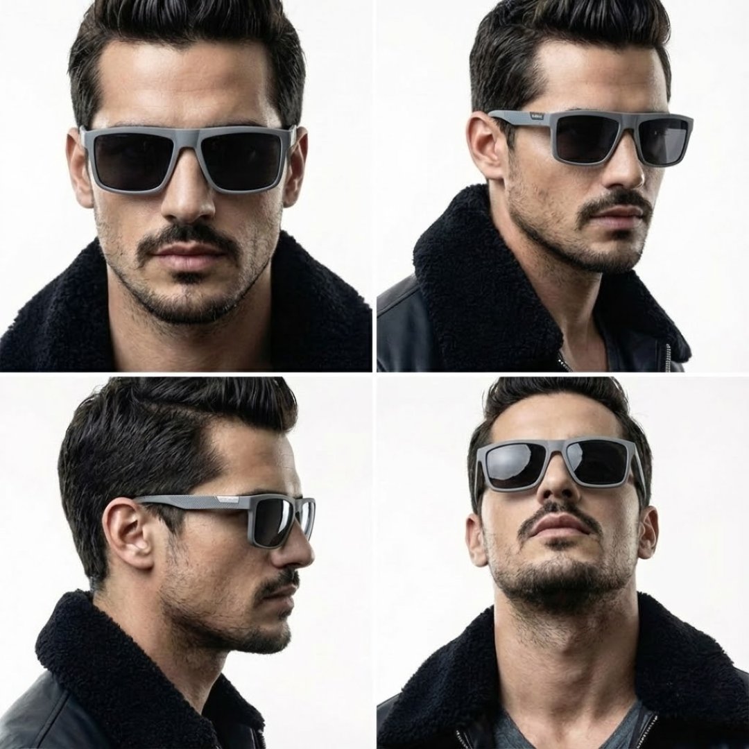 Gafas de Sol Cuadradas Polarizadas - Edición Minimalista Business (UV400) - Imagen 6