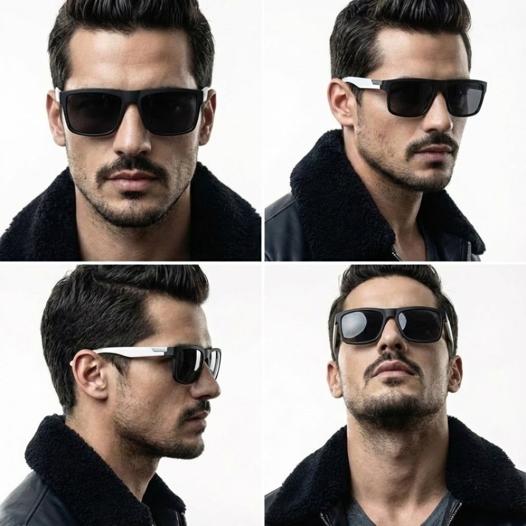 Gafas de Sol Cuadradas Polarizadas - Edición Minimalista Business (UV400) - Imagen 7