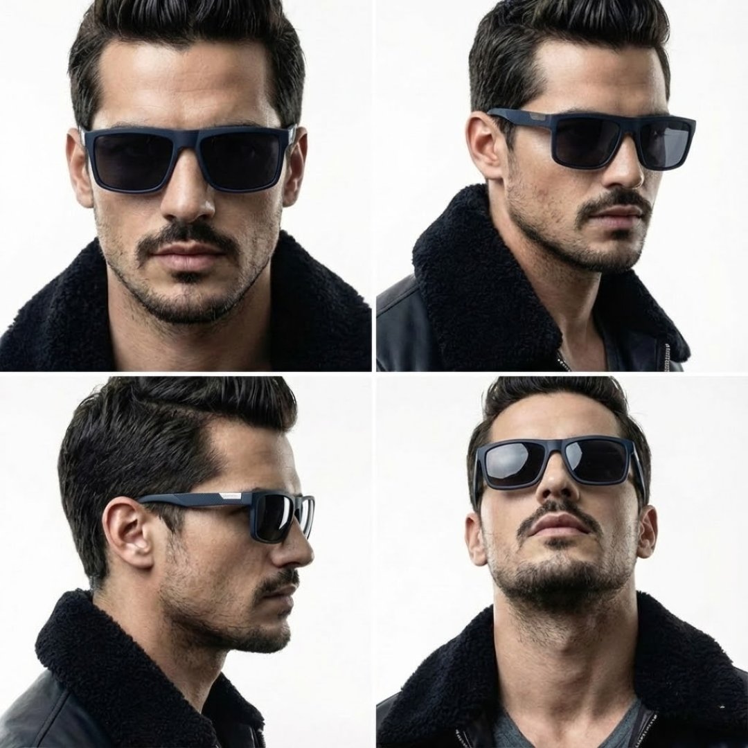 Gafas de Sol Cuadradas Polarizadas - Edición Minimalista Business (UV400) - Imagen 8