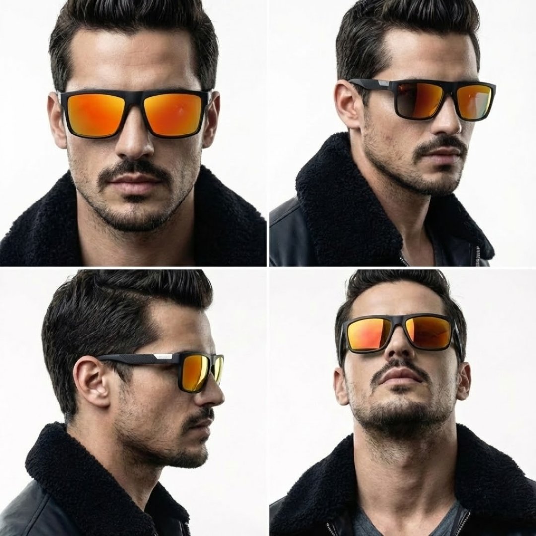 Gafas de Sol Cuadradas Polarizadas - Edición Minimalista Business (UV400) - Imagen 5