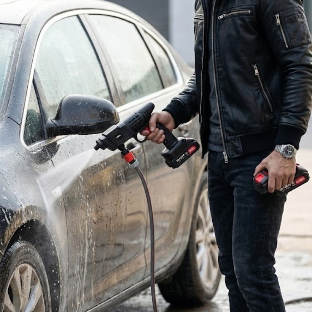 Hidrolavadora Inalámbrica Portátil de Alta Presión (Kit 2 Baterías 98V) - Imagen 3