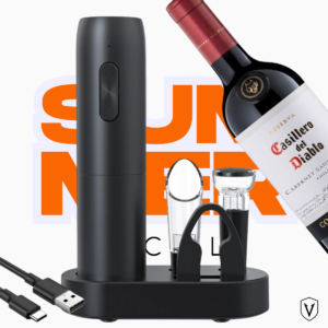 Abridor Electrico de vino 5 en 1 - Recargable